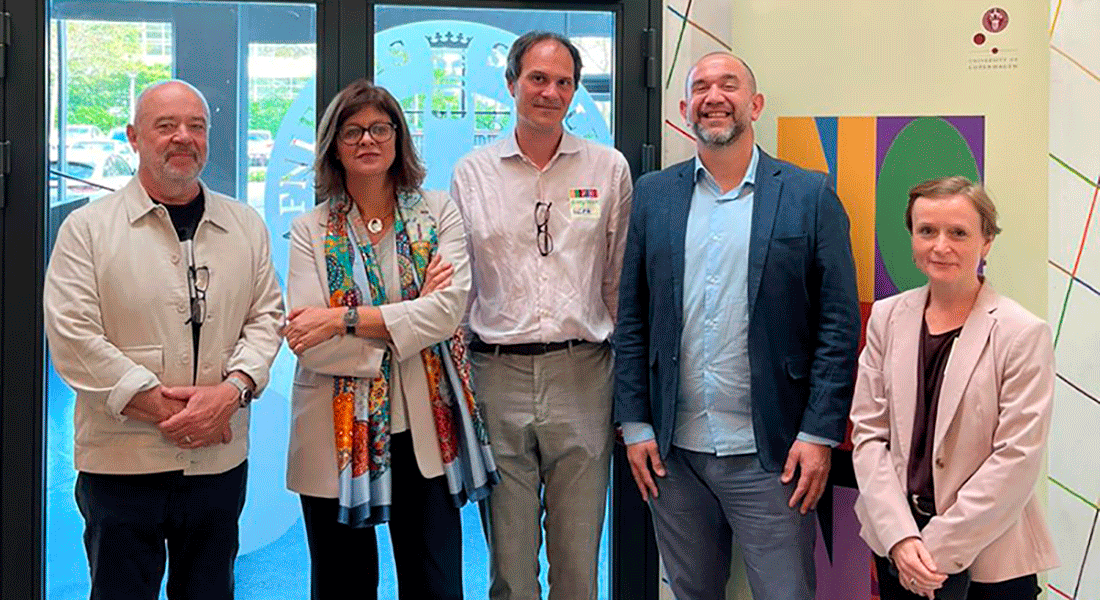 From left to right: Jussi Pakkasvirta (CEISAL), Karina Batthyány (CLACSO), Georg Wink (UCPH, Conference Chair), Pablo Vommaro (CLACSO) and Anna Barrero (EU-LAC).